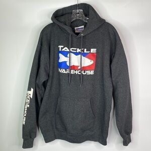 Tackle Warehouse Grey Hooded Sweatshirt Medium